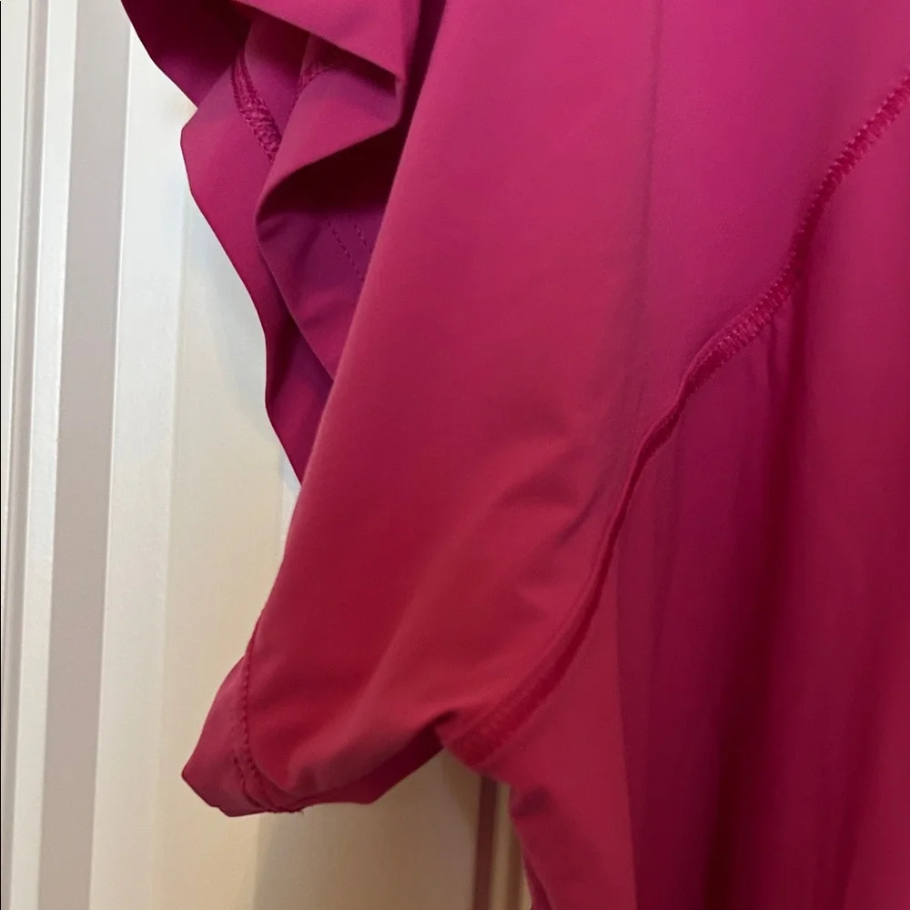 Athleta Magenta Short-Sleeve Layered Tunic - Picture 4 of 7